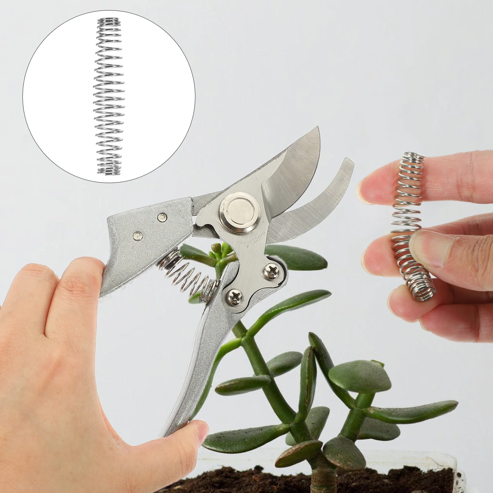 20 Pcs Garden Shears Spring Efficient Pruning Replacement Machine Durable Precision Springs Pruner Stainless Steel