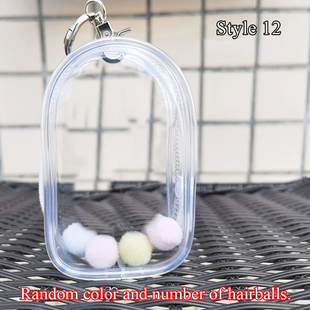 Transparent PVC Blind Box Doll Storage Box Keychain Dustproof Bag Mysterious Box Doll Storage Manager Bubble Matt Doll Organizer