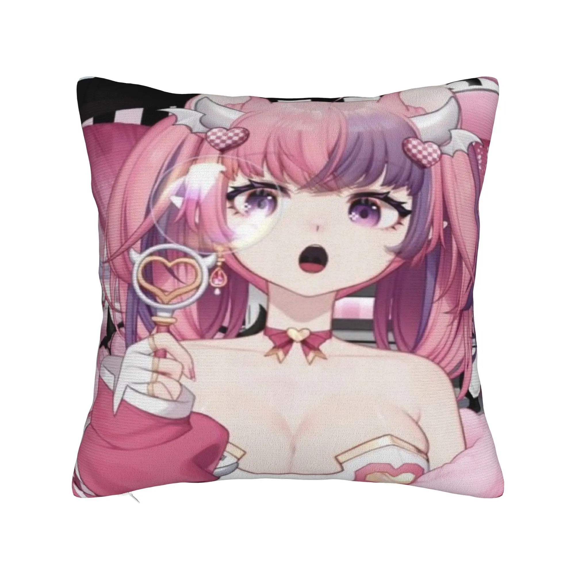 Ironmouse Vtuber Pillowcases  Morden Pillow Case For Living Room Sofa Soft Pillow Cover