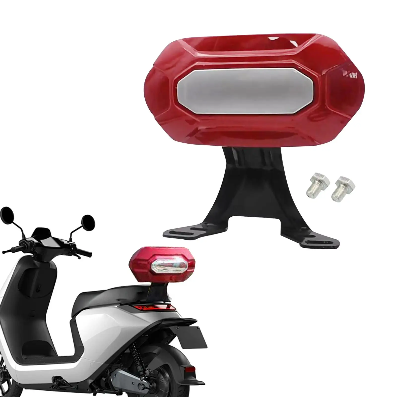 Electric Bicycle Backrest Universal Backseat Backrest E Bike Passager Replaces Waterproof Rainproof Easy to Install Comfortable