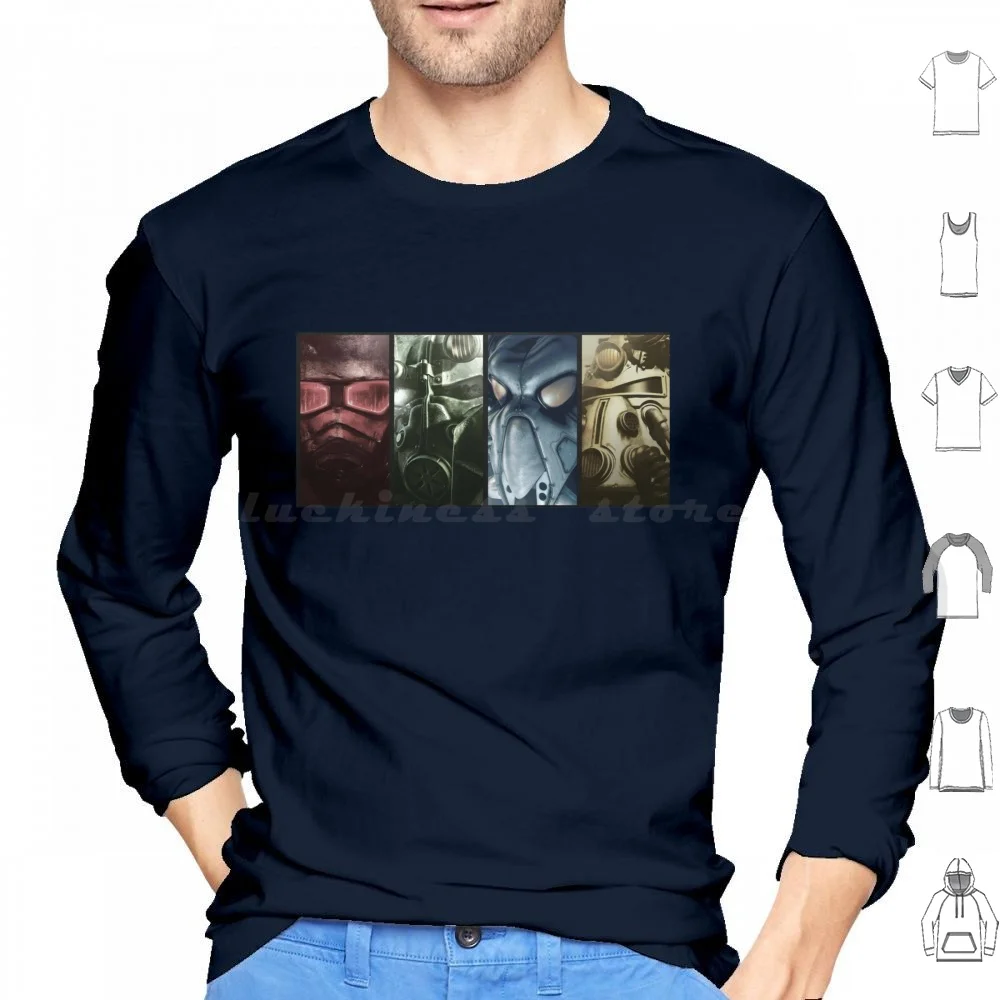 Enclave Hoodie cotton Long Sleeve Enclave Poseiden Oil Rig New Vegas New Vegas 4 2 The Enclave Enclave Remnants Brotherhood