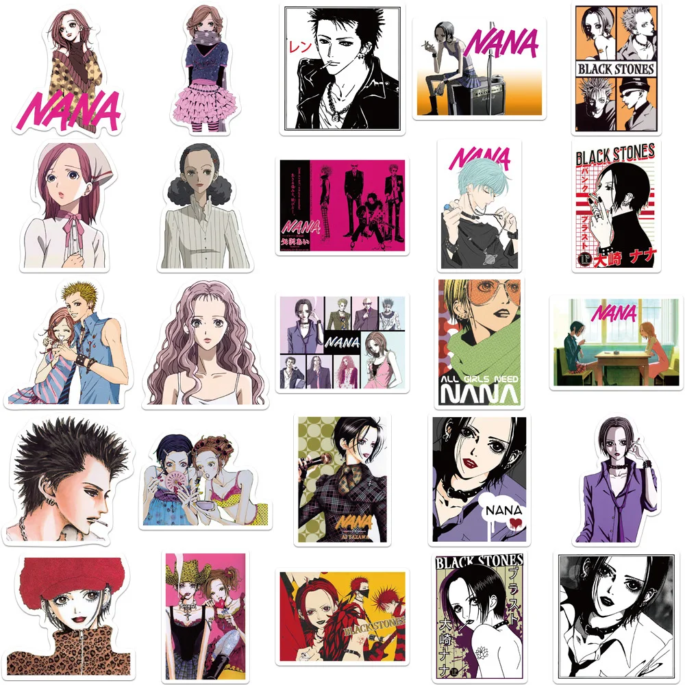 10/30/50pcs Cool NANA Anime Stickers Waterproof Graffiti Stationery Phone Classic Japanese Manga Decals Toys Gifts view 6