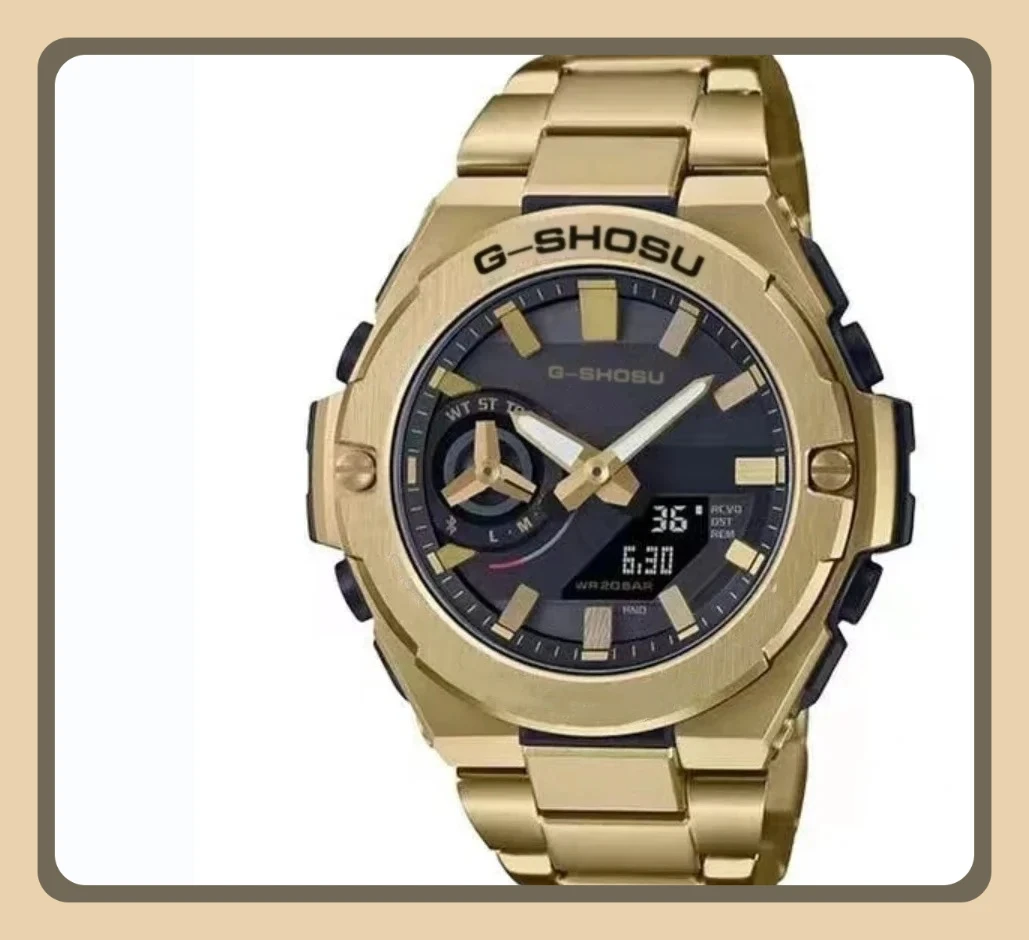 

Digital Sports Unisex Electronic Watch Full Function World Time Automatic Hand Lifting etc GST Large Dial 500 Series