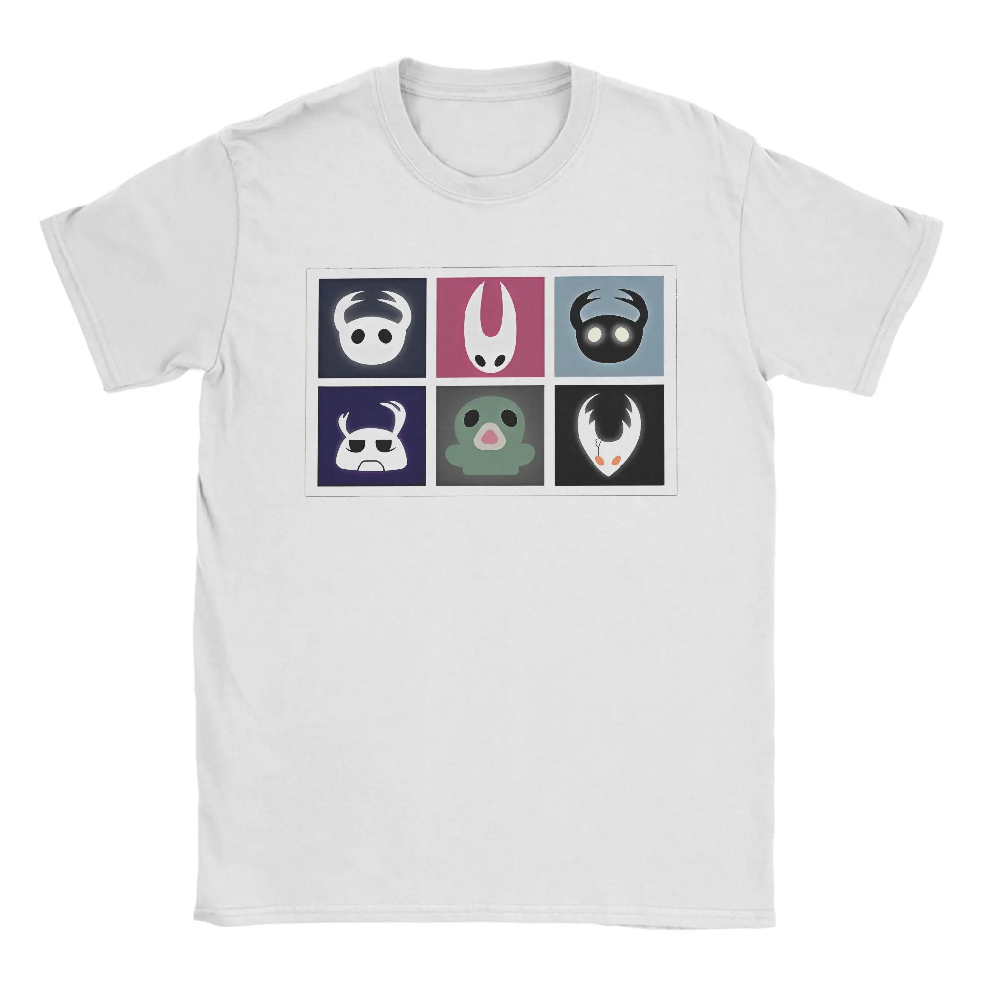 

Футболка Hollow Knight, летние футболки для отдыха, мужские футболки из 100 хлопка, дышащие футболки 4XL, 5XL, 6XL, футболки с короткими рукавами, базовая футболка Y2K