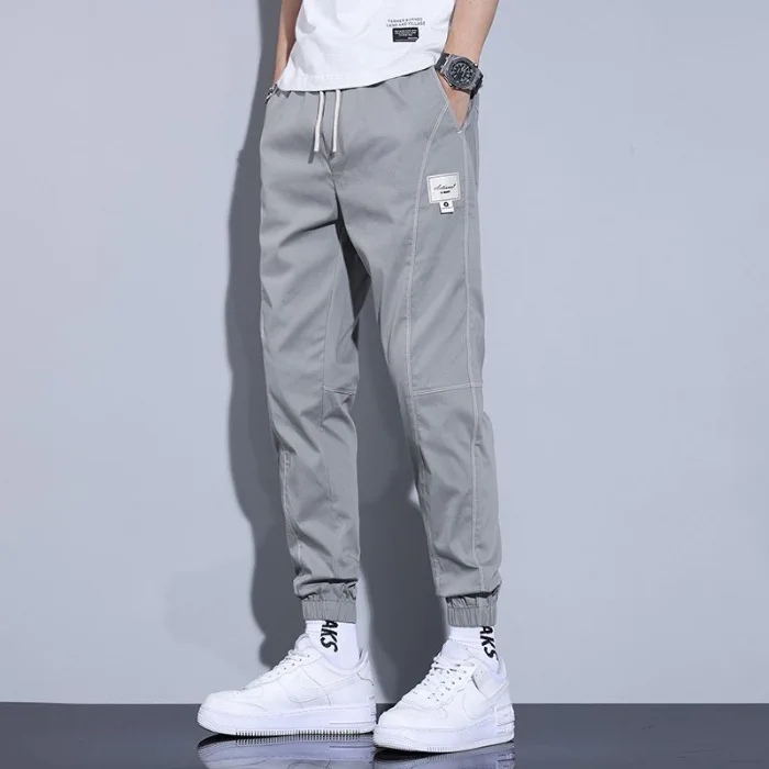 Summer Trendy and Versatile Casual Men's Thin Loose Sports Slim Work Pants