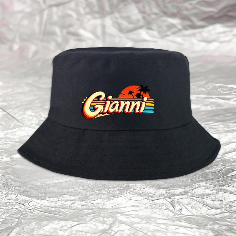 1 sombrero tipo pescador con estampado Gianni, estilo deportivo unisex para exteriores, un regalo ideal para bodas, fiestas y cumpleaños, un imprescindible.