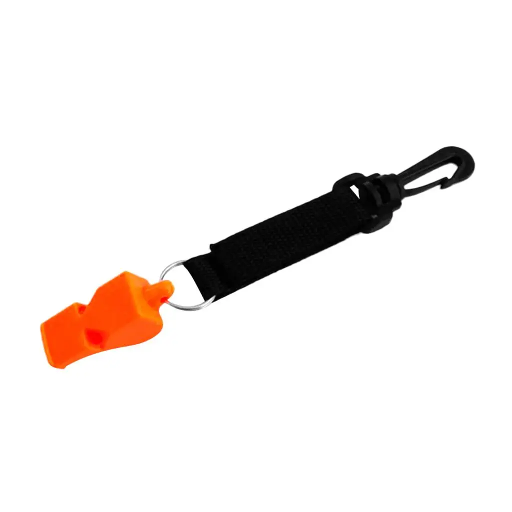 Emergencia al aire libre de plástico ligero, supervivencia s con Clip y cordón para caminar, senderismo, navegación, pesca, Camping