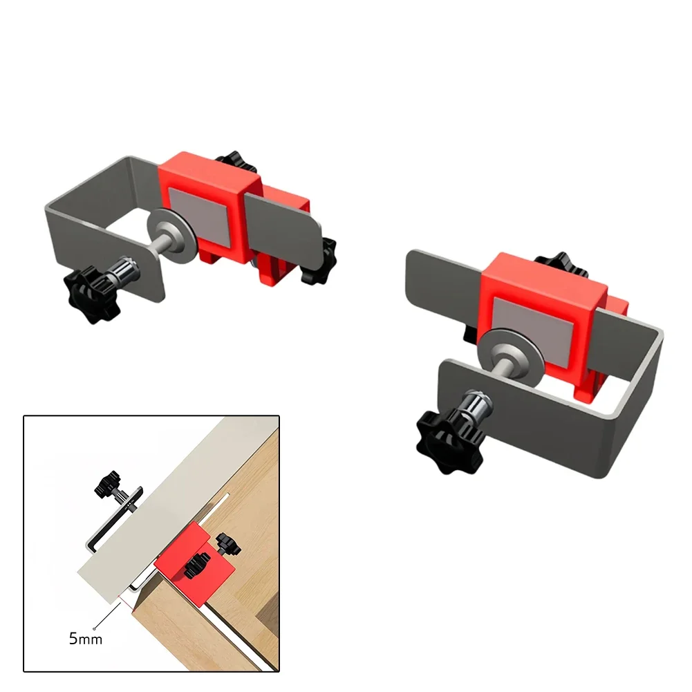 

1/2set High Panel Drawer Installation Auxiliary Clamps Adjustable Handleless Drawer Panel Clamp Alignment Positioning Clips