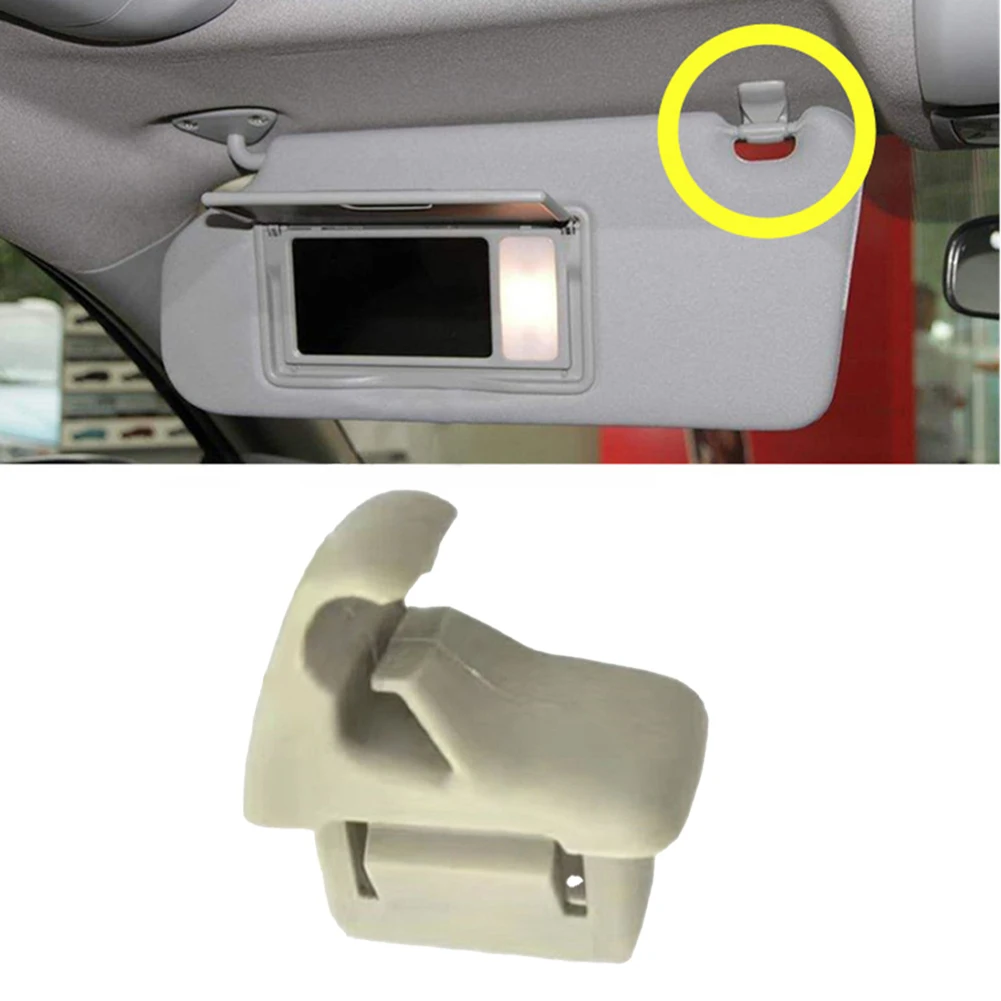 Car Interior Accessories Beige Installation OEM Number MR654343 Visor Holder Clip High-strength Easy Installation