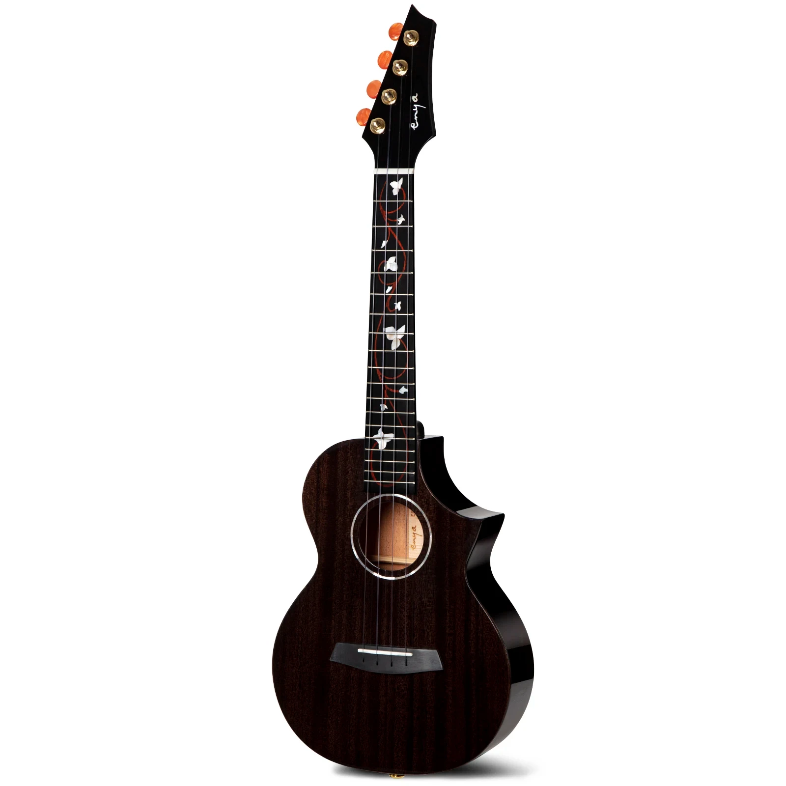 

Enya EUT-M6 26 Inch Tenor Ukulele High Gloss AAA Solid Mahogany Acoustic String Instruments Mini Guitar with Pickup Ukulele