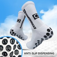 One Pair Adult 6 Colors Sports Series Socks Polyester Is Breathable Sweat-absorbing Football Socks at the Bottom of the Towel