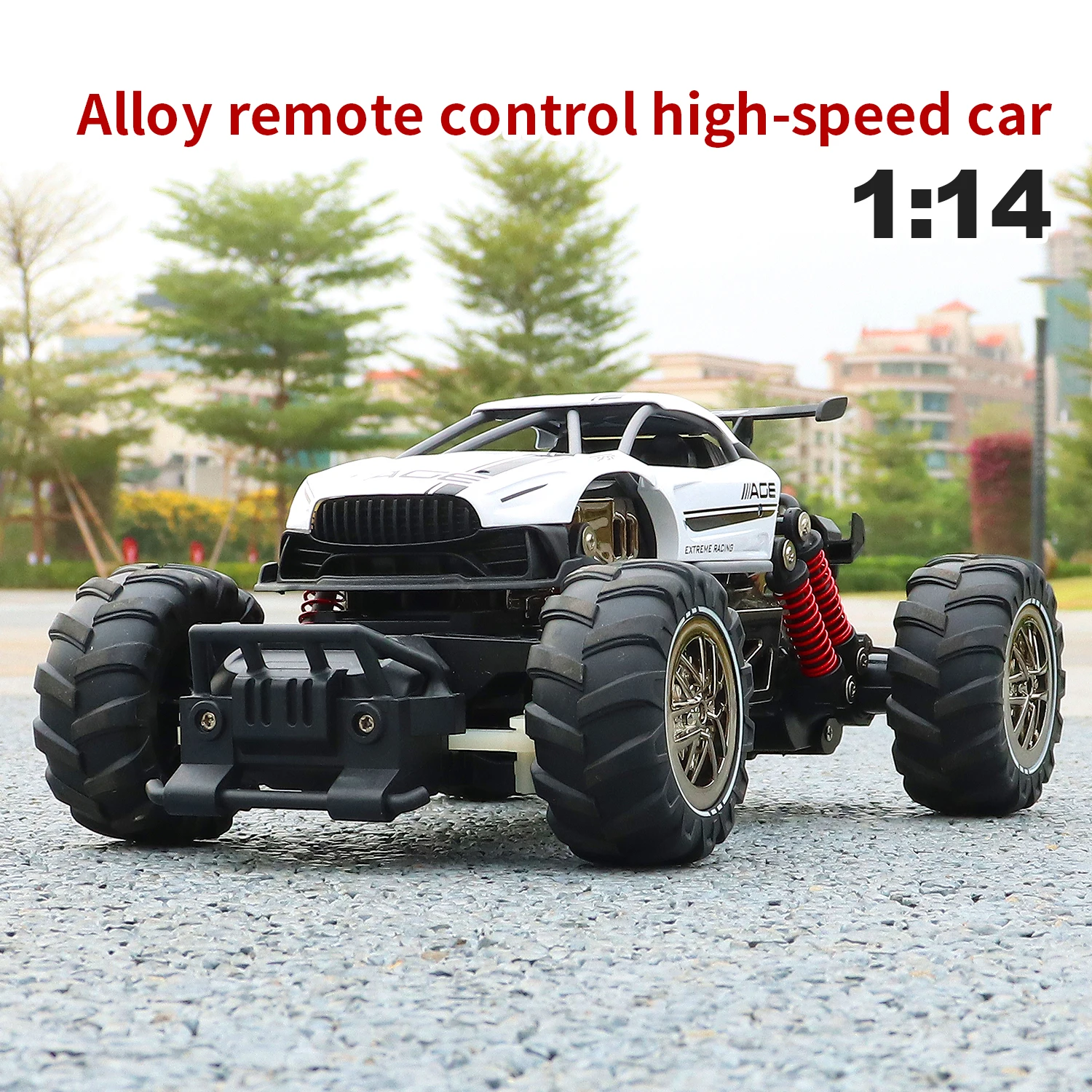 RC Remote Control Alloy High-speed Car Big Foot Four-wheel Drive Off-road Vehicle Mountain Climbing Car Children's Toy Gifts