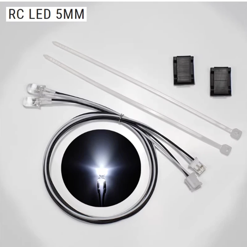 

Светодиодная вилка 3 мм 5 мм PH2.0, бусины для 1/10 RC гусеничного автомобиля TRX4 Defender 1/14 Tamiya RC Грузовик для SCANIA 770S ForVOLVO BENZ