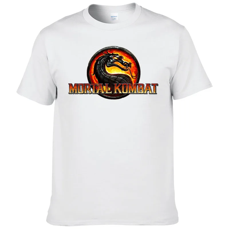 2024 New Summer Game Mortal Kombat T Shirt Men Cotton Short Sleeve Printed T-Shirt Fashion Casual Tops Cool Tees F187