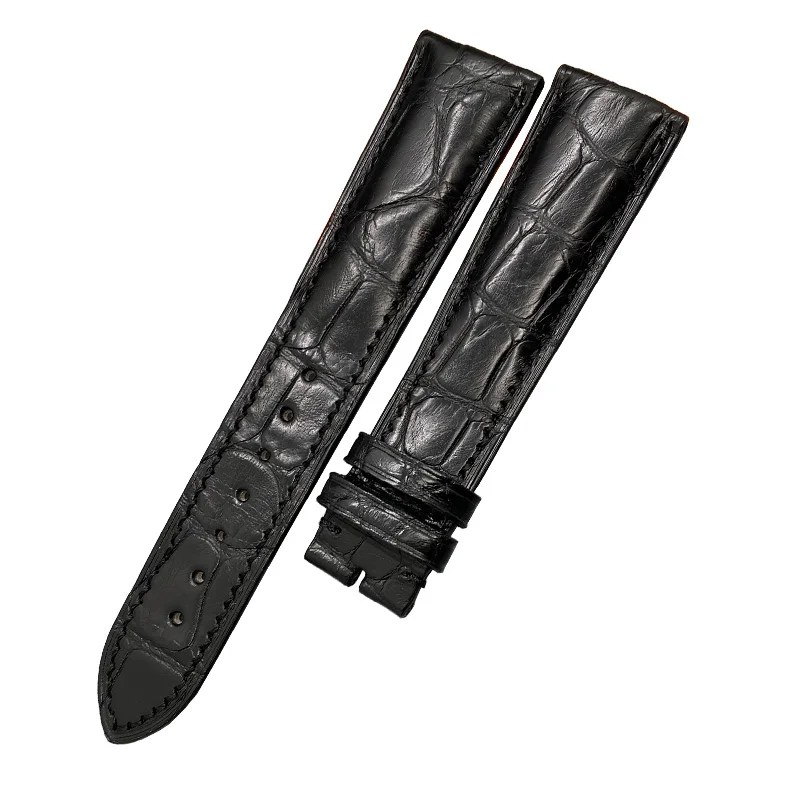 FUYIJIA Luxury B-VLGARI Watch Band Custom Alligator Strap 20MM 21MM 22MM Genuine Leather Belt Crocodile Skin Watchbands 10~26MM