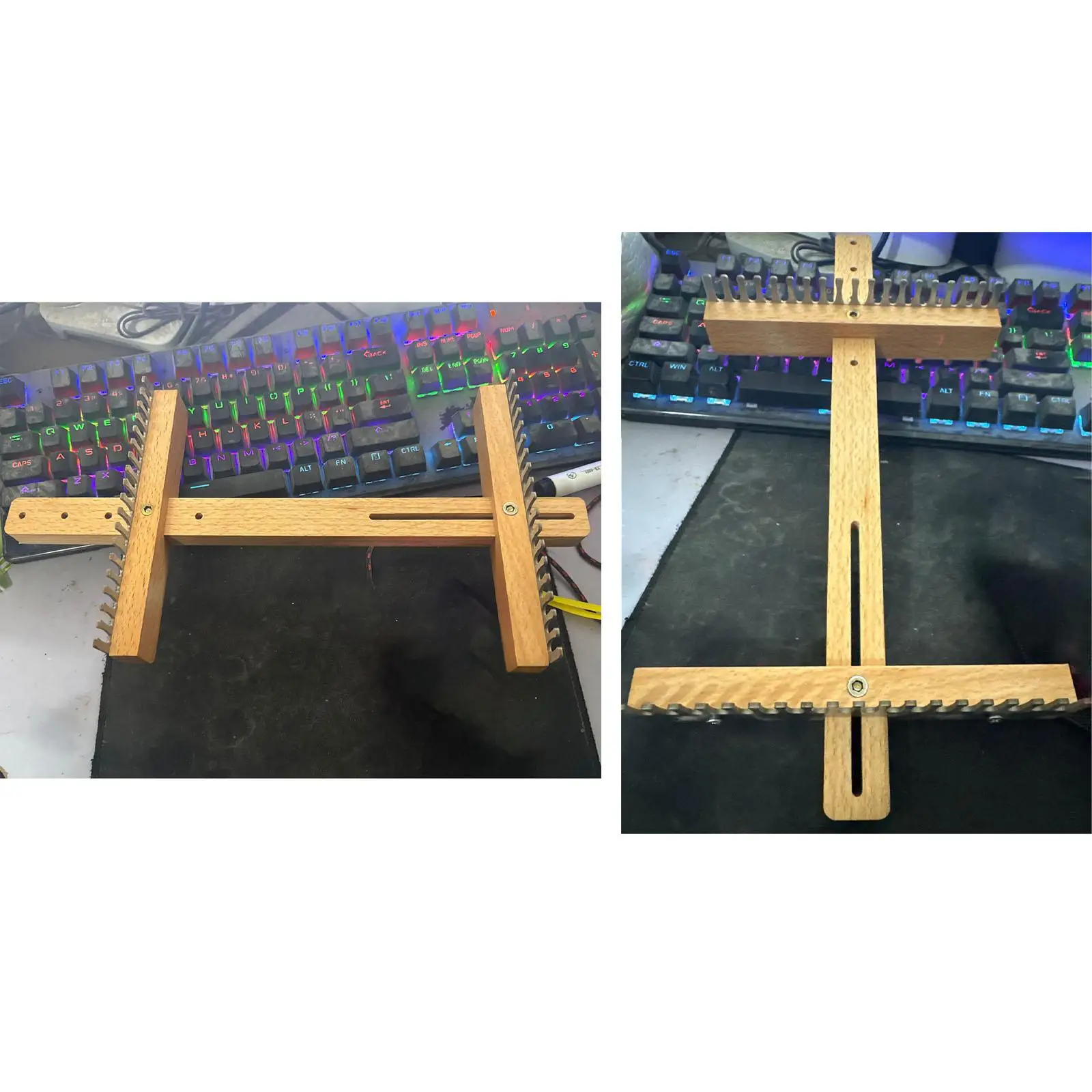 

Wooden Frame Tapestry Loom Adjustable Beginner Kit for Creative Sewing Craft Knitting Accessories