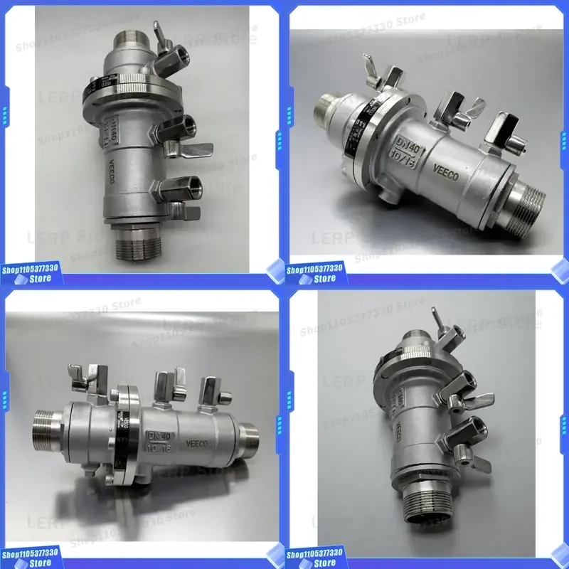 VEECO Stainless Steel 304 Low-Resistance Backflow Preventer Check Valve Threaded Connection for Water Supply HVAC System DN40