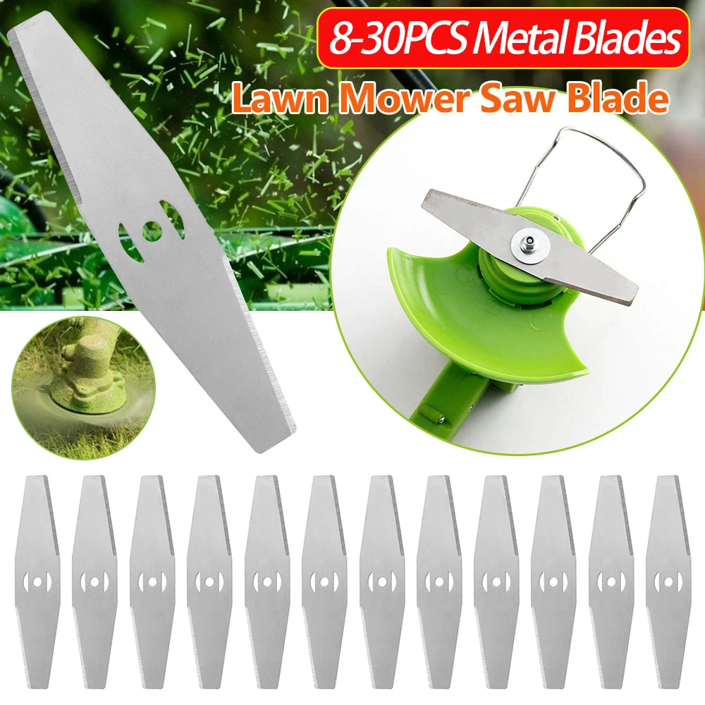 Metal Lawn Mower Fittings Saw Blade Replacement Steel Outdoor Garden Tool Parts for Grass String Trimmer Head Blade