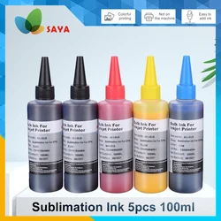 Tinta de sublimação para impressoras, Epson ET-2720, ET-2760, ET-4700, ET-4760, ET-1500, WF3620, WF3640, WF7610, WF7720, F500, 100ml