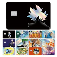 New Dragon Balls Goku Vegeta Trunks Frieza Super Saiyan Front Holographic Laser Skin Cover Sticker for Bank Debit Credit Card