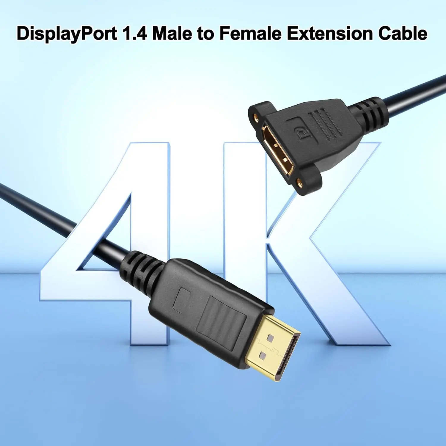 Cable Ultrafine DisplayPort 1.4 DP Male to Female Extension Cable 8K 60hz 4K 144hz for Desktop Laptop Monitor Graphics Card