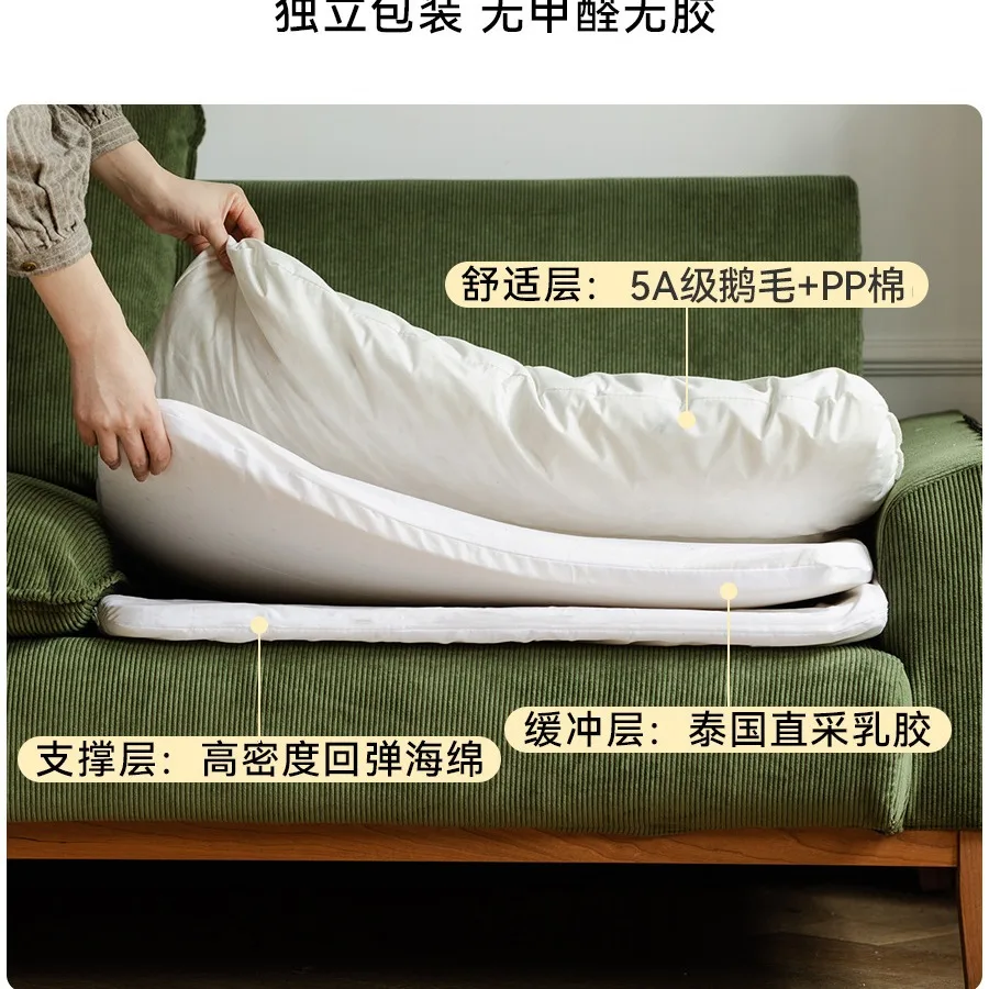 Customizable Nordic Fabric Sofa Living Room Small Unit Corduroy Japanese Simple Modern Retro Trio