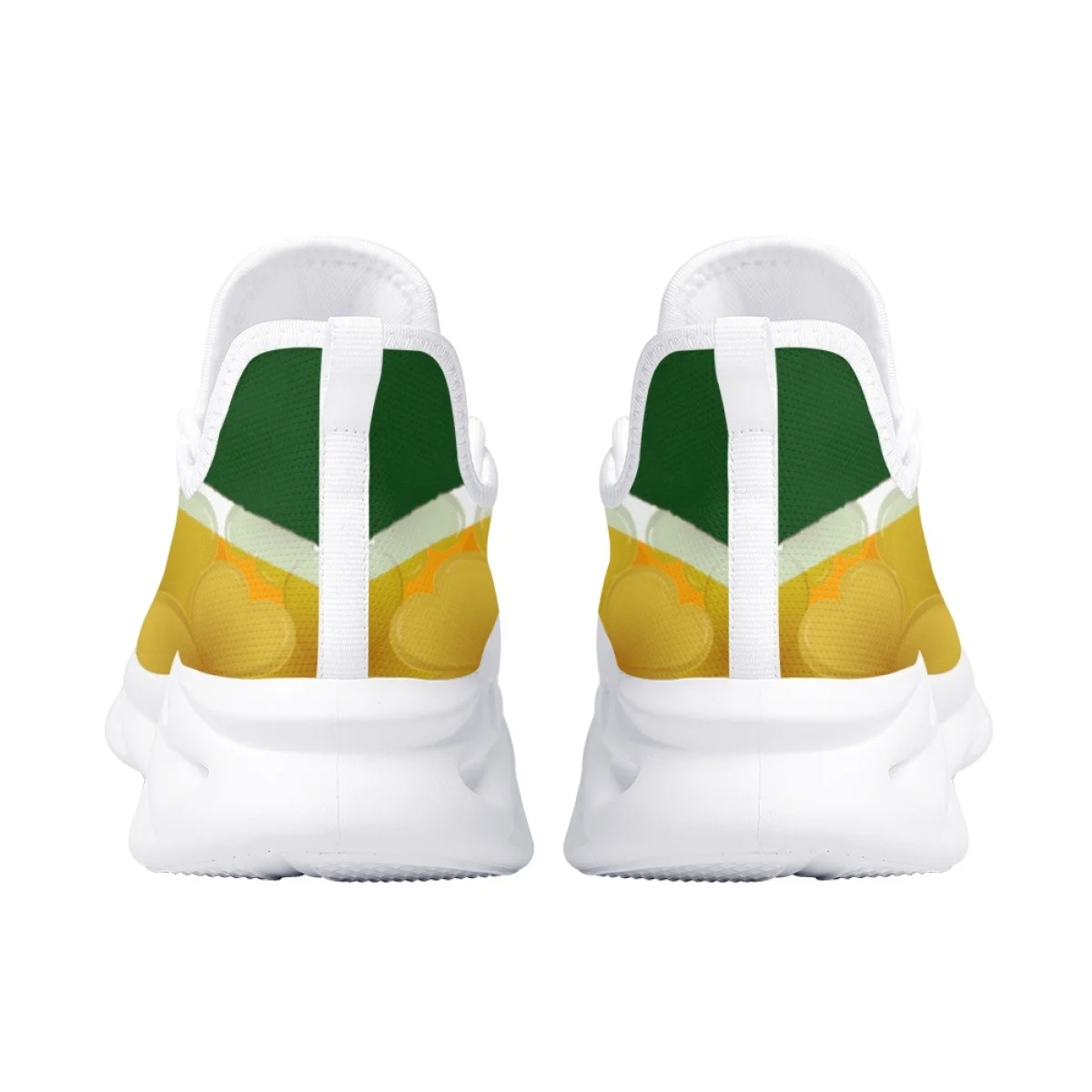 Ireland Flag Patriotic Pride Platform Lace-Up Shoes 3D Trefoil Print Ladies Sneakers Stylish Comfort Vulcanized Shoes Footwear