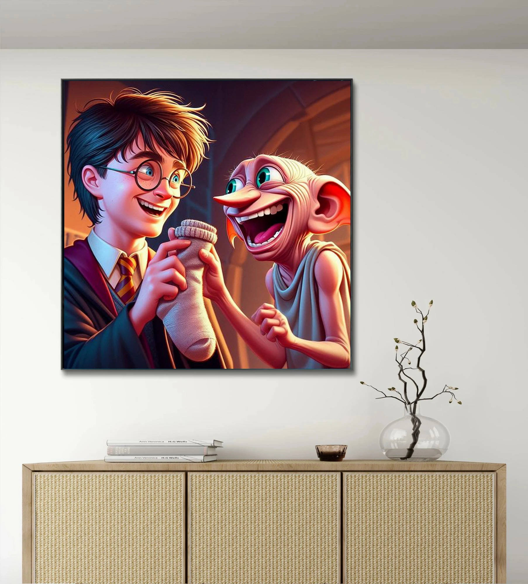 Harry-Potter Dobby Diamond Painting Cross Stitch 5D DIY Art Drawing Canvas Gift Mosaic Embroidery Home Decor