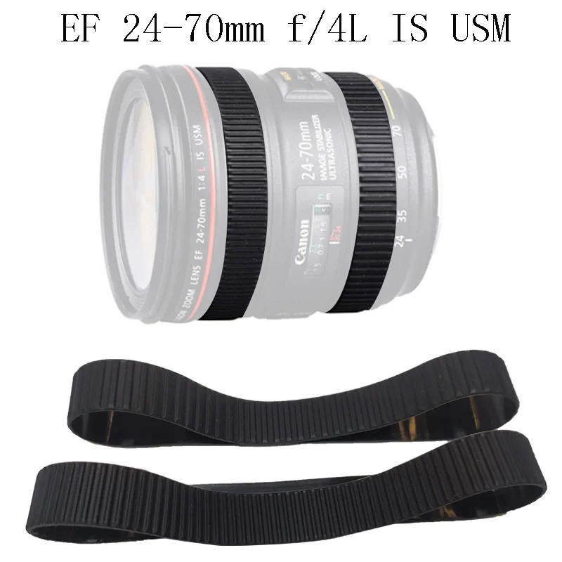 LENS Genuine Zoom + Focus Grip Rubber Ring For Canon EF 24-105mm f/4L IS  / IS II / 24-70mm f/2.8L II USM Repair Part