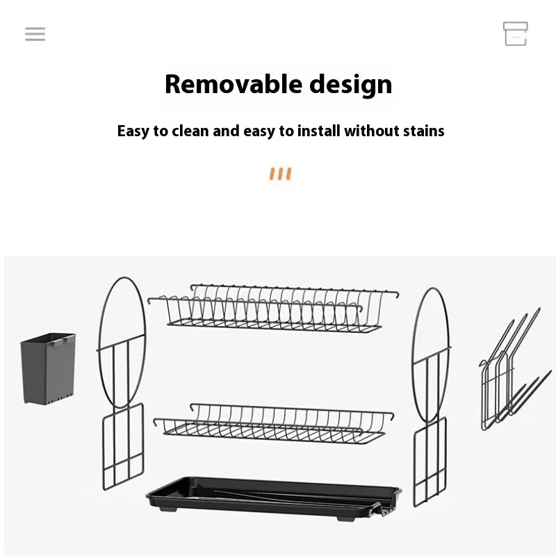 Imagem -04 - Cozinha Bancada Tigela Rack Dreno Rack com Porta-copos Tigela Doméstica e Pauzinhos de Armazenamento Acima da Grande Capacidade Pia