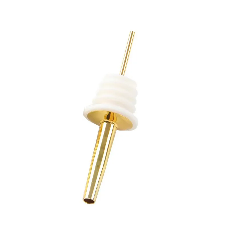 Gold Stainless Steel Bottle Liquor Spirit Pourer Free Flow Bottle Pour Spout