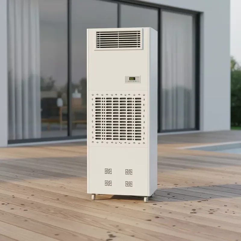 12 Kg/h Industrial Air Humidifier with Wet Film Technology Digital Display and Metal Construction
