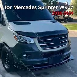 Front Bumper Lip Splitter for Mercedes Benz Sprinter W907 W910 MK3 VS30 2018-2024 Diffuser Spoiler Tuning Body Parts Aero Kits