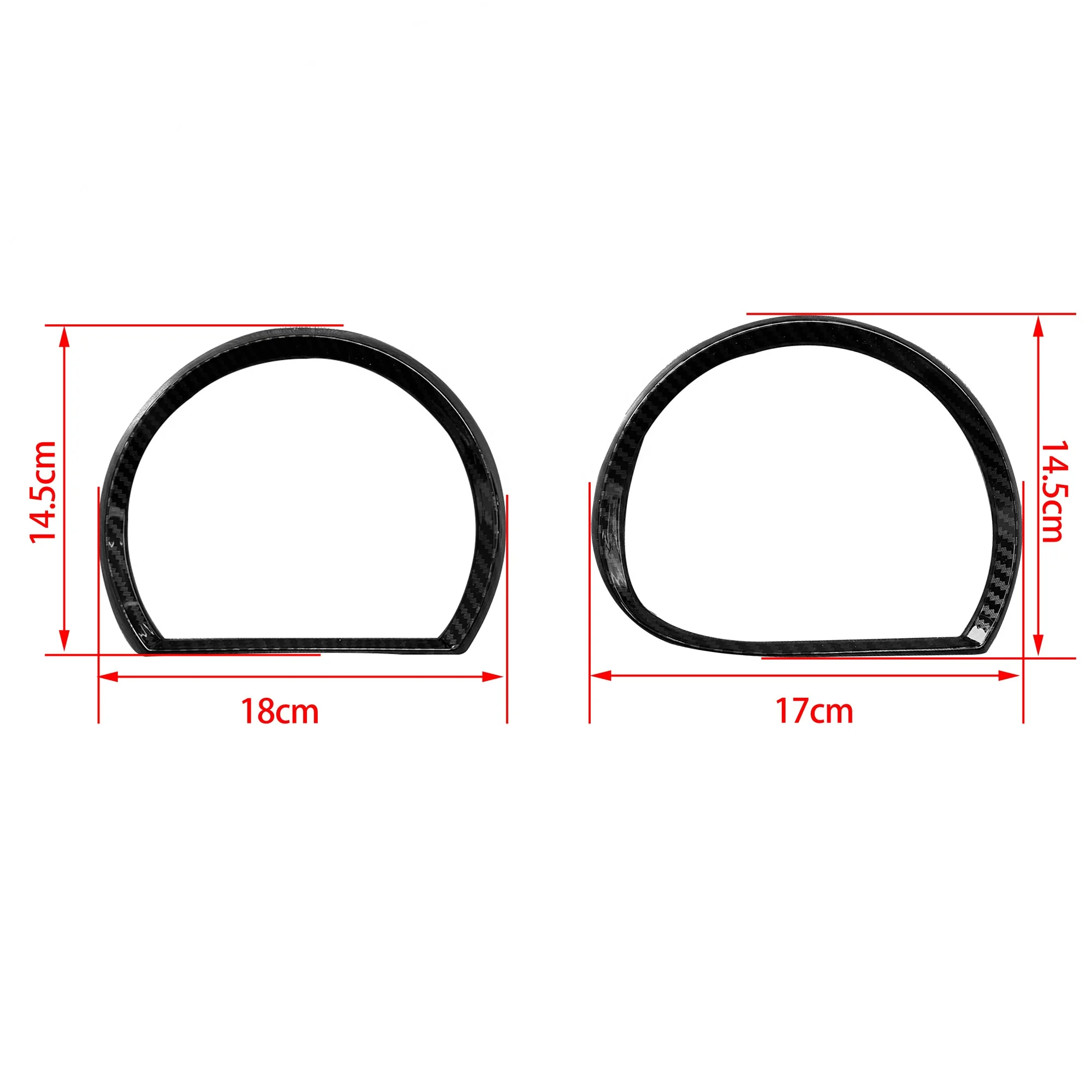 Dasener Factory Front Head Light Lamp Cover for Dodge Challenger 2015-2021