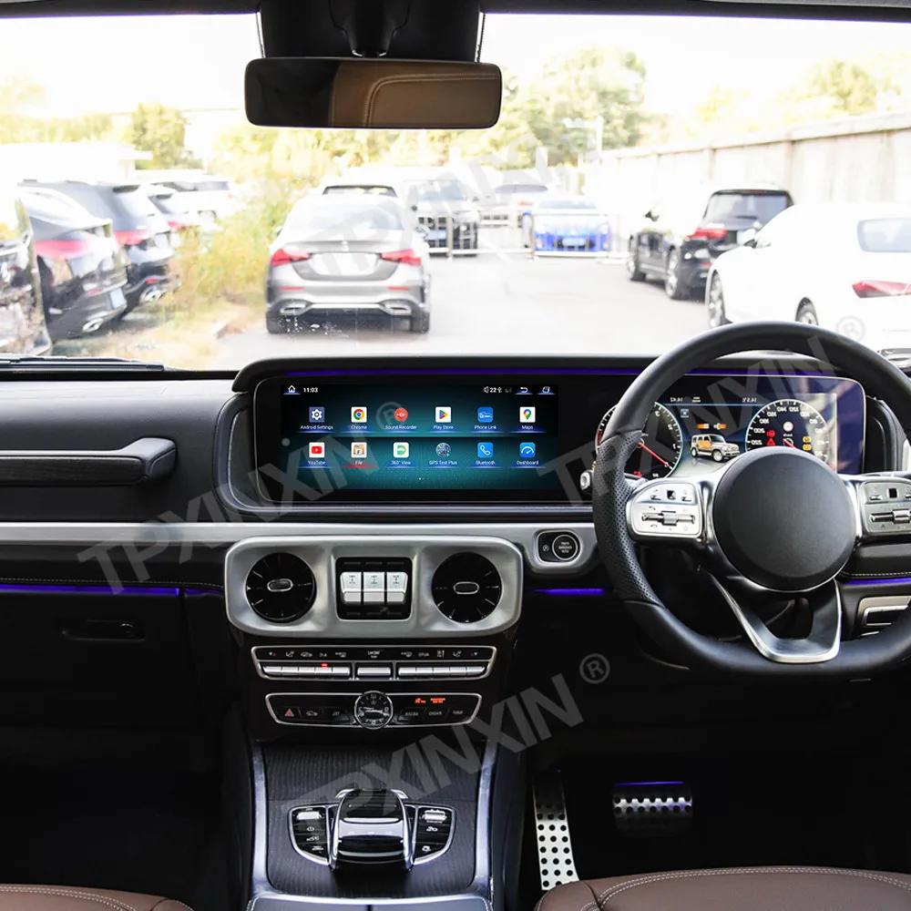 RHD LHD مزدوج 12.3 بوصة أندرويد Carplay لمرسيدس بنز G Class W463 2023 ~ 2025 راديو السيارة مشغل وسائط متعددة نظام تحديد المواقع نافي رئيس وحدة