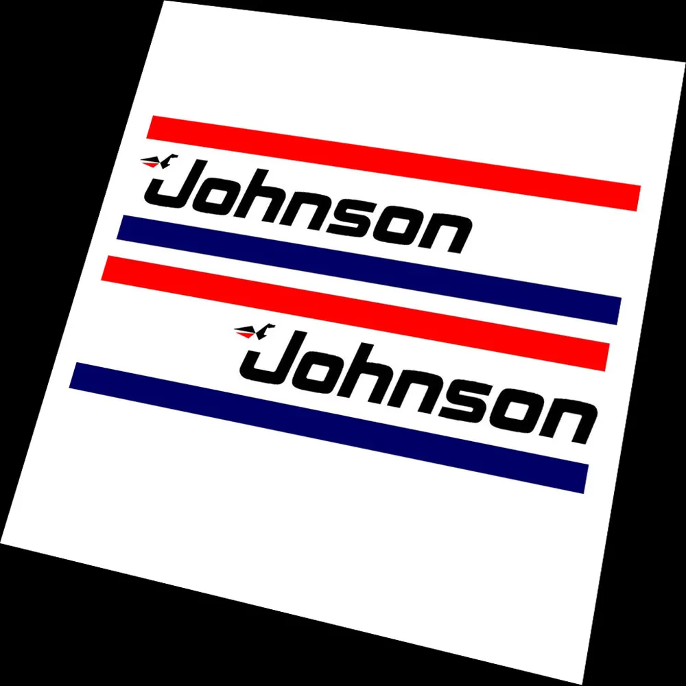 1 Pairs  For Johnson Outboard | Cowl | Sticker Decal Graphic