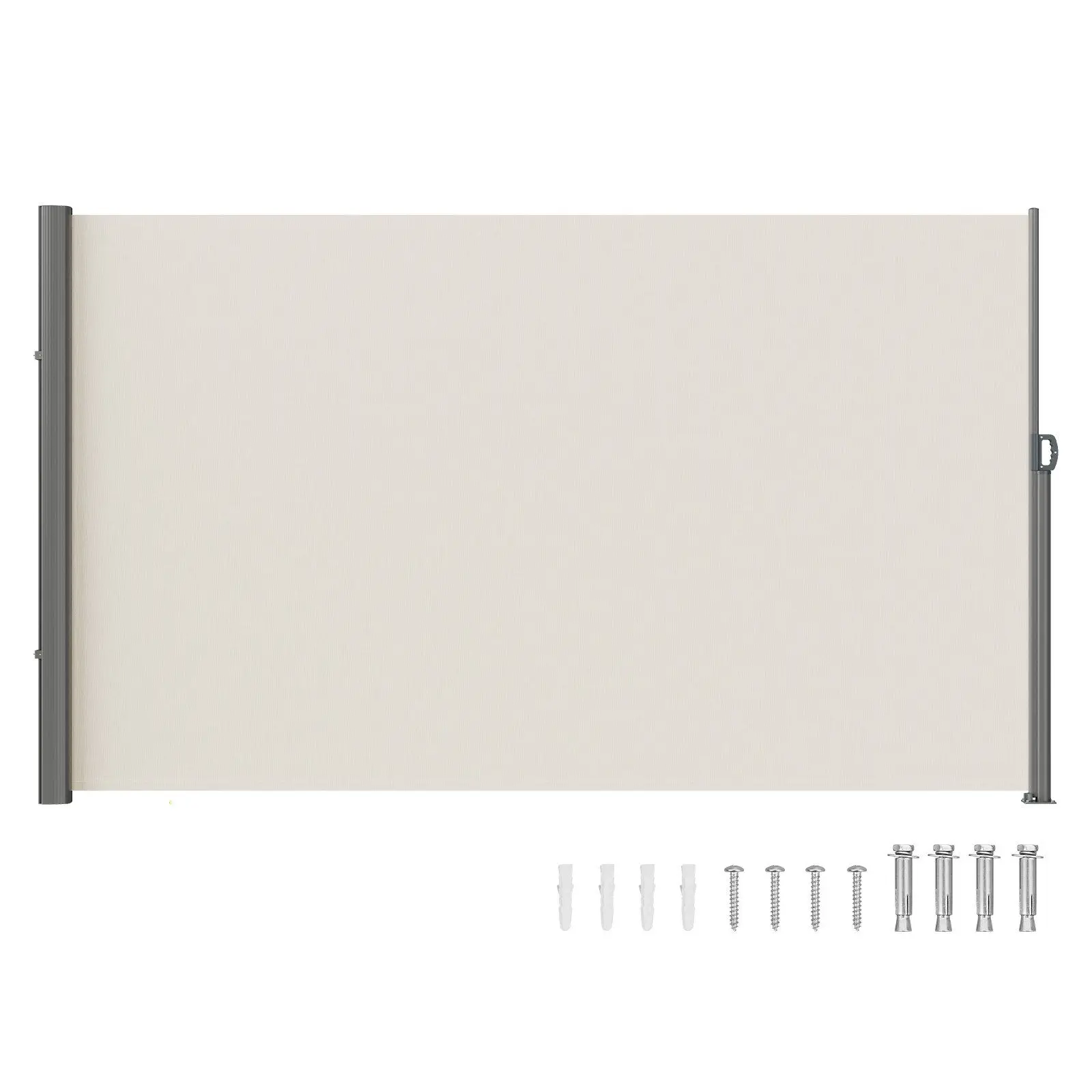

"71"x118" Retractable Aluminum Awning – Rust-Proof Sun Shade for Patios & Pools"
