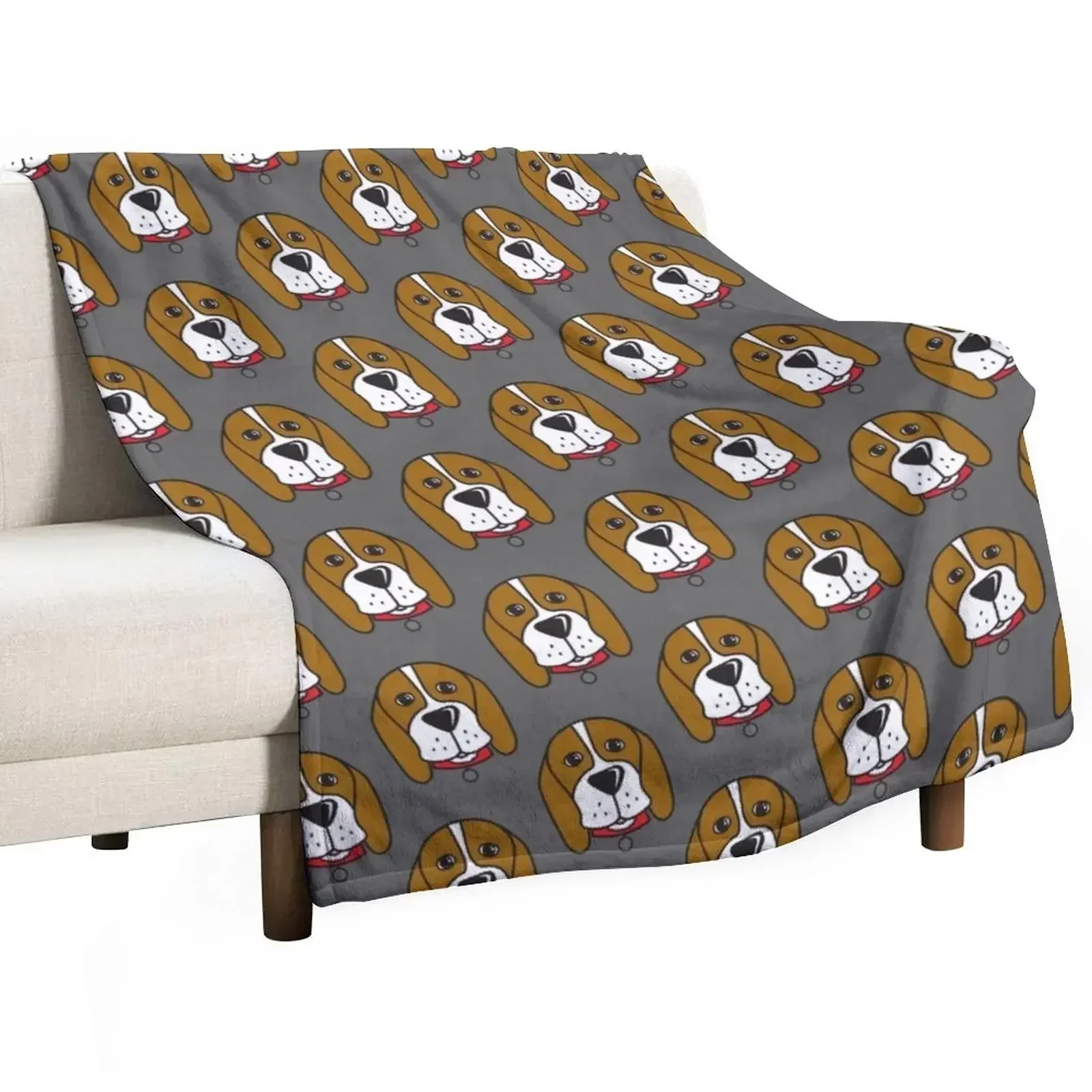 Beagle Rescue Victoria Merch! Throw Blanket Sofas Comforter Blankets