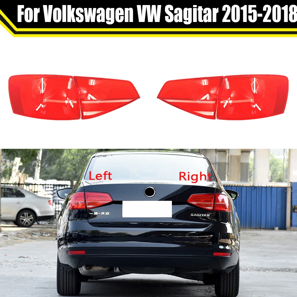 

For Volkswagen VW Sagitar 2015 2016 2017 2018 Car Taillight Shell Replace Auto Rear Taillamp Cover Lampshade Lampcover