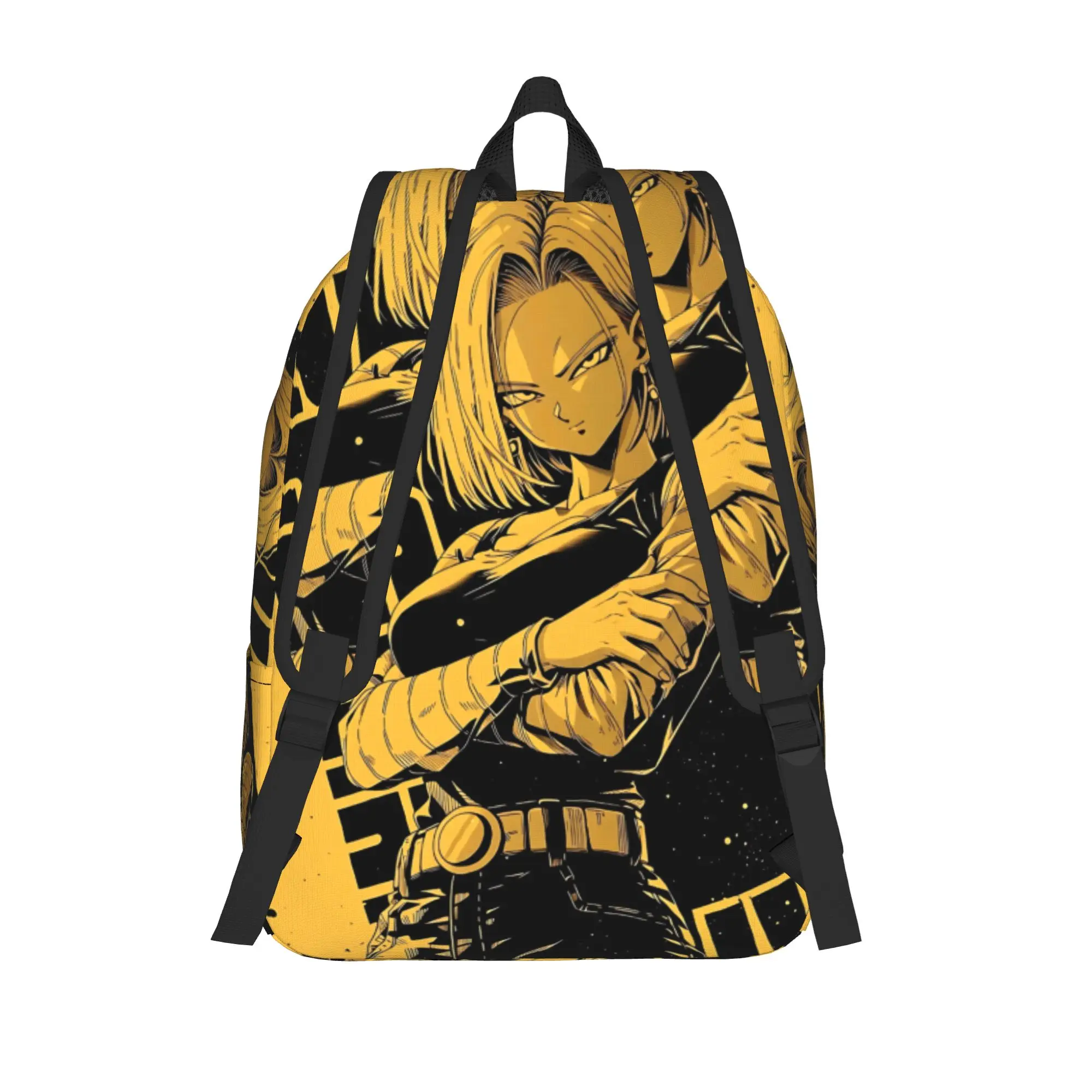 Fashion Dragon Ball Android 18 Backpack  Mochilas Harajuku Design Travel Large Capacity Rucksack