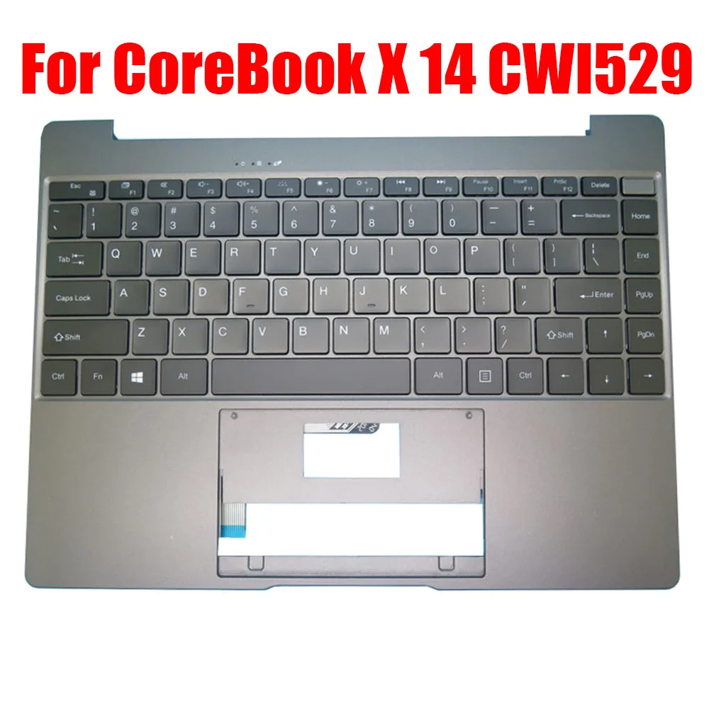 

Laptop Palmrest For Chuwi For CoreBook X 14 CWI529 MB30019002 XK-HS320 Gray With Backlit English US Keyboard Upper Case