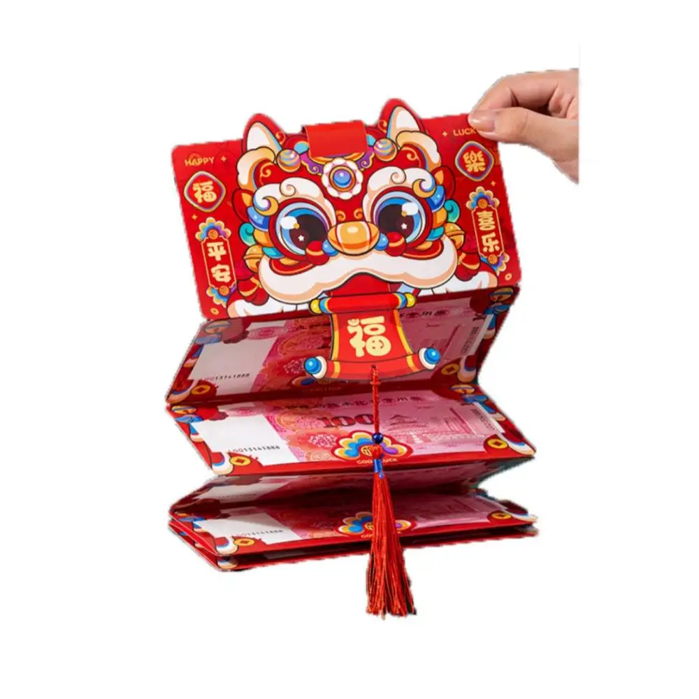 Creative Folding Red Envelope New Year Spring Festival Dragon Tide Three-dimensional Lucky Red Envelope Birthday Red Envelope