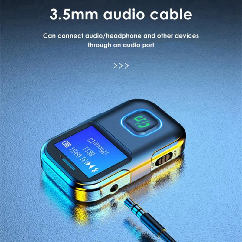 BR11 سيارة بلوتوث استقبال الصوت 3.5 ملم محول الصوت اللاسلكي استقبال مشغل MP3 المحمولة