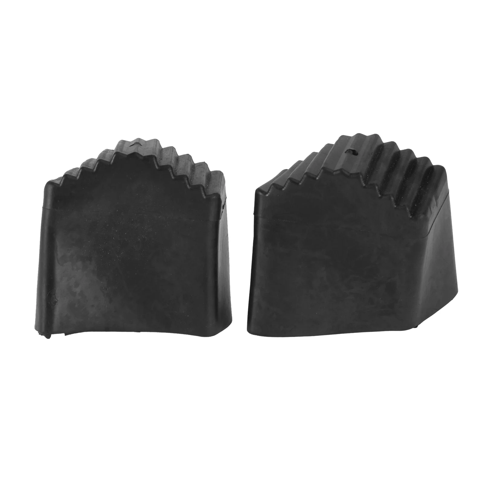 

2 Pcs Telescoping Ladder Foot Cover Non-skid Pads Protective Covers Black Step Feet Work