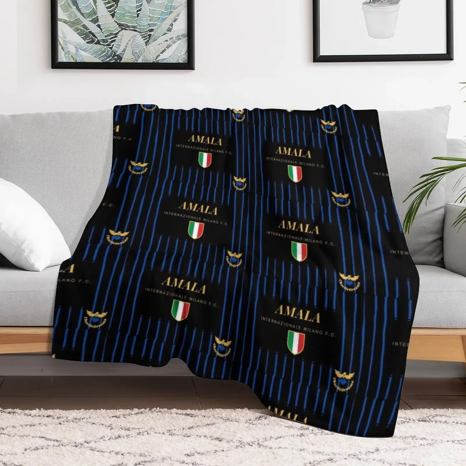 Amala Pazza Inter Amala tshirt Throw Blanket Soft Warm Blanket Gift for Grandparents
