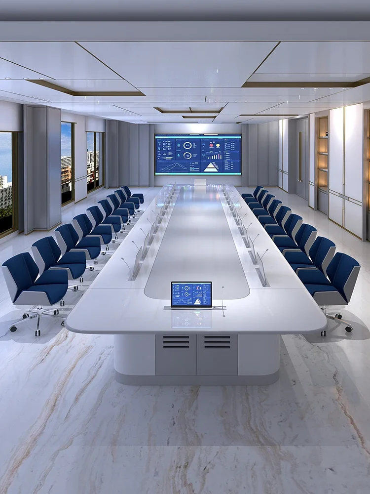 Hot Selling Desk Durable Melamine MDF Office Furniture Deluxe White