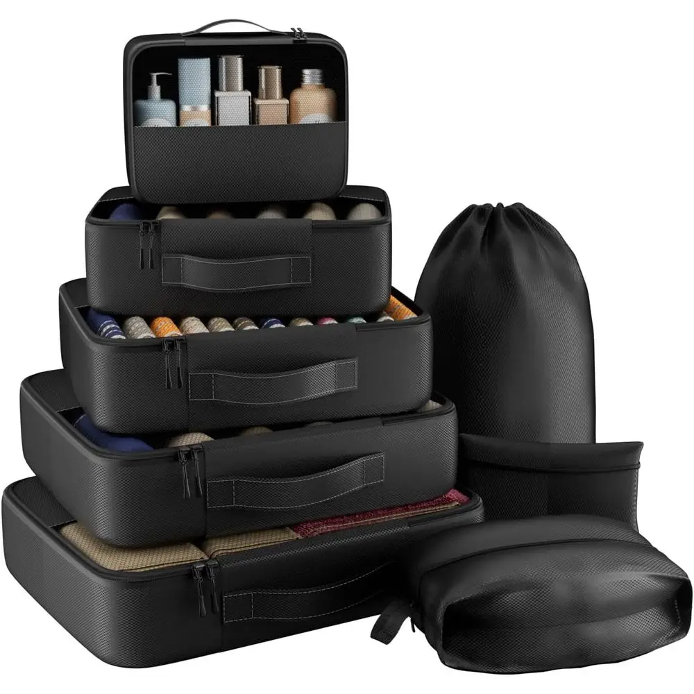 Set Packing Cubes Travel Organizers Accessories