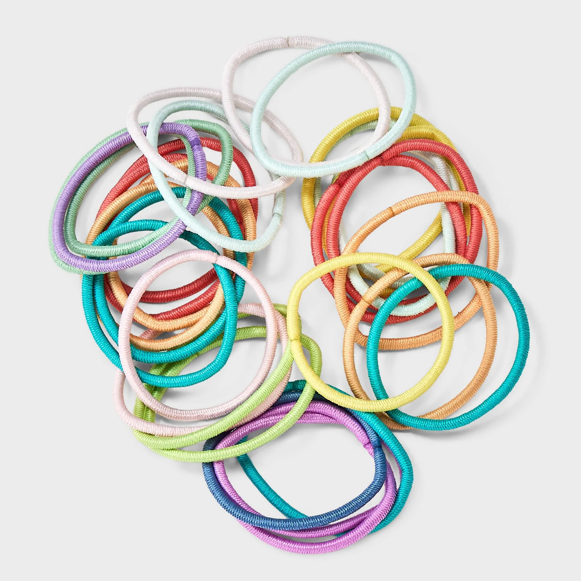 50 Count Kids Neon Elastic Hair Ties