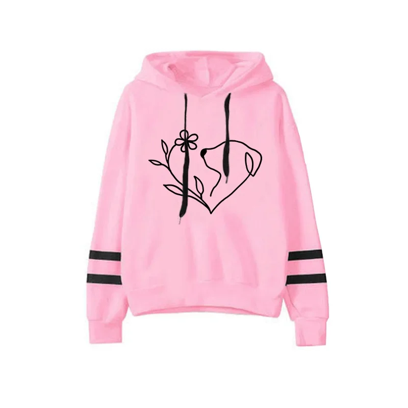 Sport Herfst Winter Veelzijdige truien Hot Sale Hoodies Streep Dames Sweatshirts Stijl Mode Casual Dagelijks Eenvoud Kwaliteit