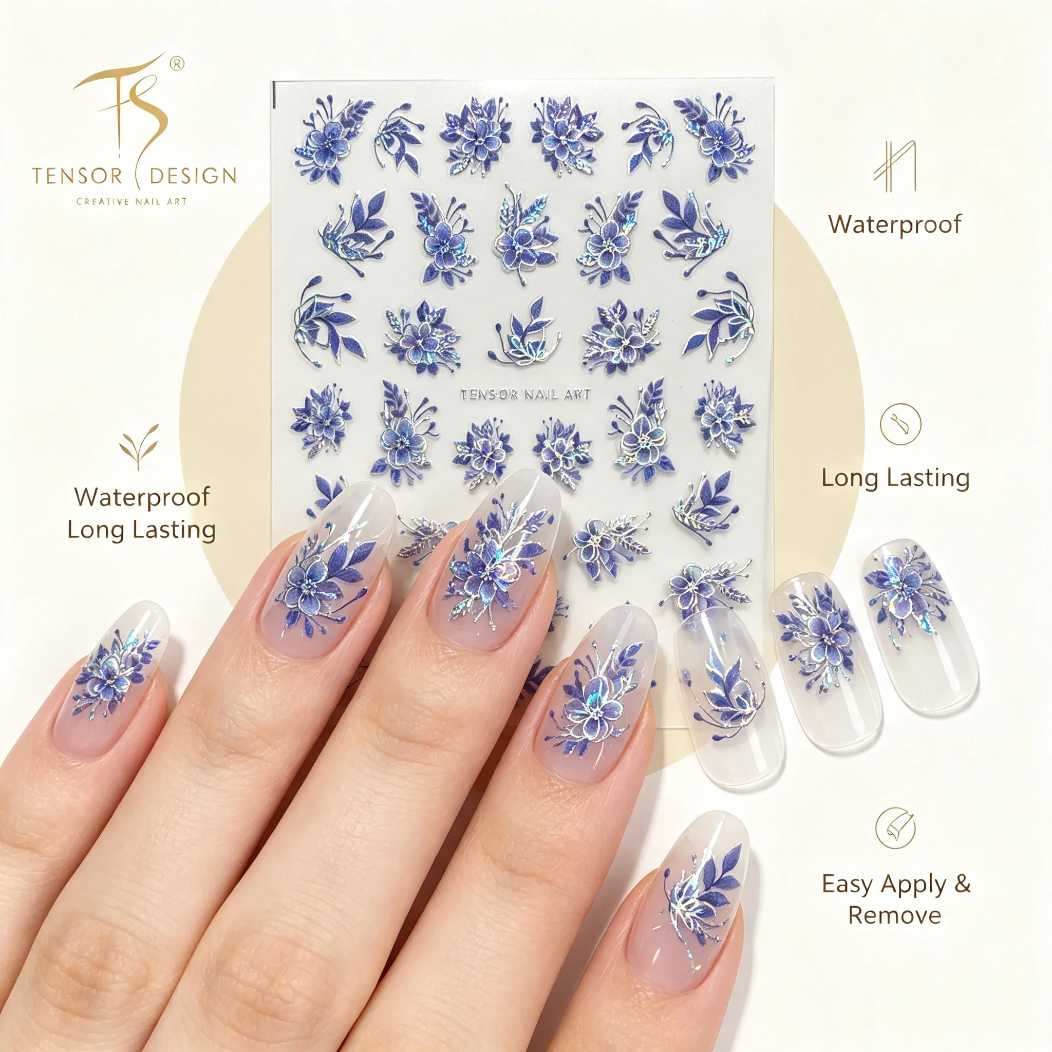ملصقات أظافر ثلاثية الأبعاد جد - مراجعة Nail Art Elegan وسعره